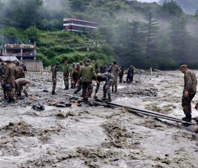 Uttarakhand cloudburst: 50 civilians, JCO, 8 jawans still missing in Dharali