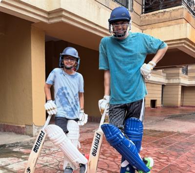 Maniesh Paul, son ditch screens for one hour of ‘pure sports’