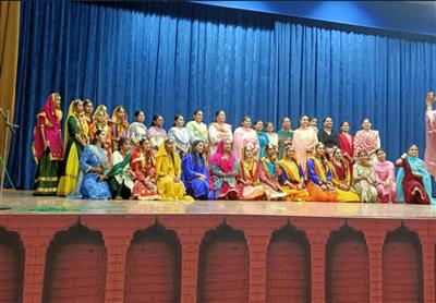 College Girls Celebrate Teej Festival with Great Enthusiasm at BBSBEC