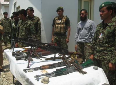 Afghan police seize weapons, ammunition in two provinces