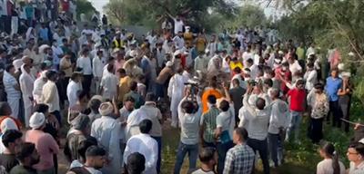हरियाणा की शिक्षिका का पुलिस बल की तैनाती के बीच मौत के आठवें दिन अंतिम संस्कार