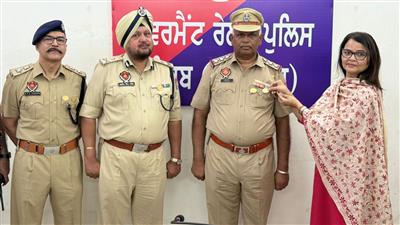 GRP Station Sirhind SHO Inspector Rattan Lal Honoured with DGP Commendation Disc for the Second Time