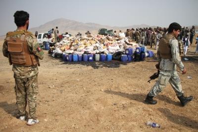 Afghan police destroy nearly 30 tonnes of illicit drugs