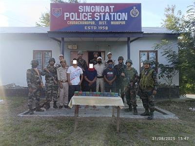 Drugs valued at Rs 19 crore seized in Manipur, woman among 6 held