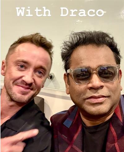 AR Rahman poses with Tom Felton, says he’s a major part of series ‘Gandhi’