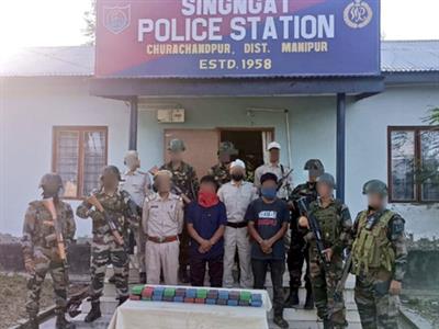 मणिपुर में सुरक्षा अभियान में 14 उग्रवादी गिरफ्तार; हथियार और नशीले पदार्थ जब्त