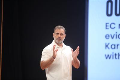राहुल गांधी ने कांग्रेस के बूथों पर 'सुनियोजित' तरीके से वोट काटे जाने का दावा किया, कानूनी प्रक्रिया के सवाल को टाला