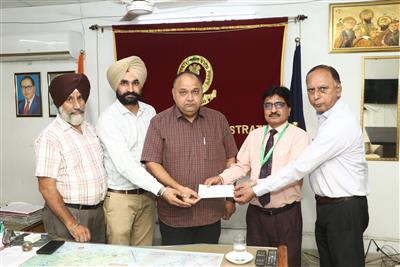 Desh Bhagat University Donates ₹5 Lakh to Punjab Government for Flood Relief under Mission 