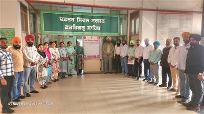 ਤੰਬਾਕੂ ਦਾ ਸੇਵਨ ਮਨੁੱਖੀ ਸਿਹਤ ਲਈ ਹਾਨੀਕਾਰਕ : ਸਿਵਲ ਸਰਜਨ ਡਾ. ਅਰਵਿੰਦ ਪਾਲ ਸਿੰਘ