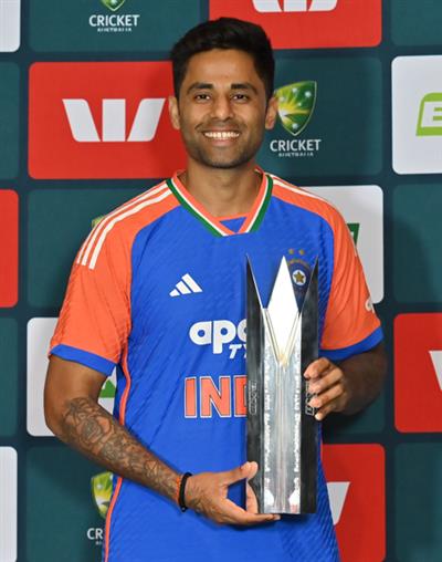 5th T20I: Feels great to finally touch the trophy, says Suryakumar after series win over Australia