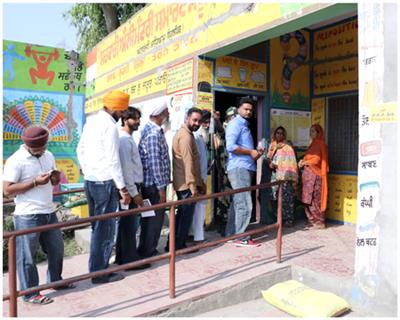 पंजाब की तरनतारन उपचुनाव सीट पर 59 परसेंट वोटिंग हुई