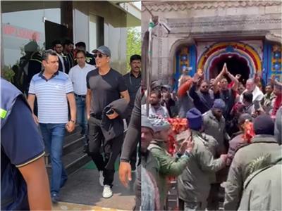 Akshay Kumar seeks blessings at Kedarnath temple, greets fans
