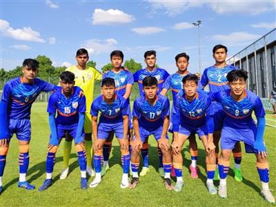 India U-17s men's football team beats FC Augsburg U-17 in Germany